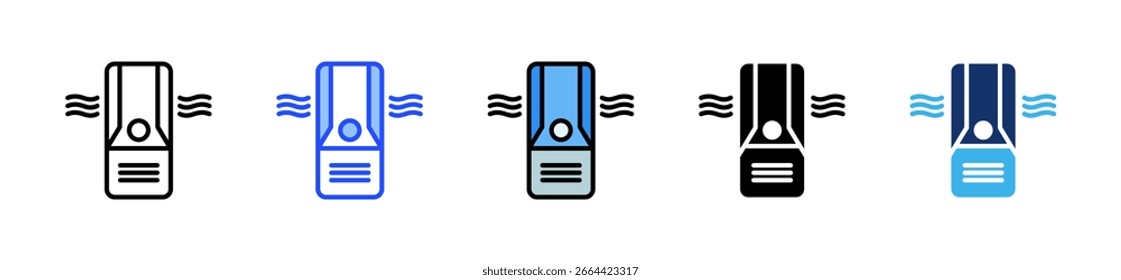 Air Purifier Icon Collection With Multiple Styles
