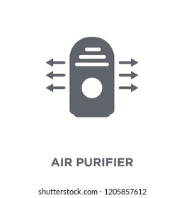Air purifier icon. Air purifier design concept from Electronic devices collection. Simple element vector illustration on white background.