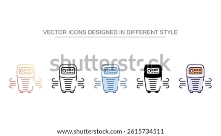 Air Purifier icon design with white background stock illustration