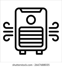 Elemento del icono del purificador del aire para el diseño