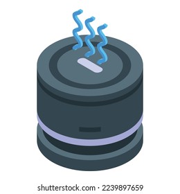 Air purifier icon isometric vector. Clean dust. Smoke filter