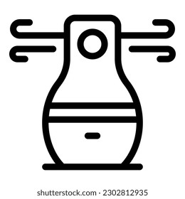 Air purifier icon outline vector. Clean filter. Dust wind