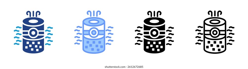 Air Purifier icon set multiple style collection