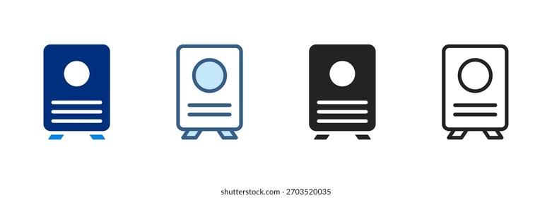 Air Purifier Icon Set Multiple Style Vector Illustration