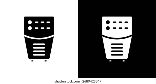 Icono de purificador de aire ilustración simple en diseño plano