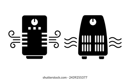 Air purifier icon, template for graphic and web design. vector illustration