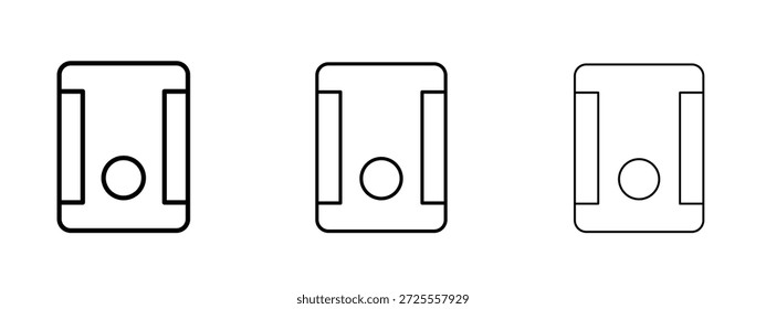 Símbolo delgado de la línea del icono del purificador del aire en el fondo blanco, Ilustración vectorial editable del movimiento