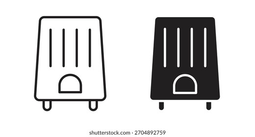 Icono de purificador de aire colección de Vector. Vector ilustraciones de símbolos de stock