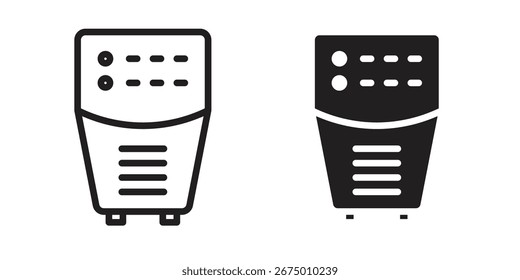 Diseño del Vector del icono del purificador del aire, perfecto para los diseños de la ui del Sitio web