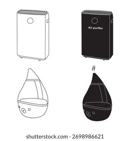 Air purifier icon vector illustration symbol design