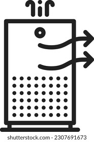 Air Purifier icon vector image. Suitable for mobile application web application and print media.
