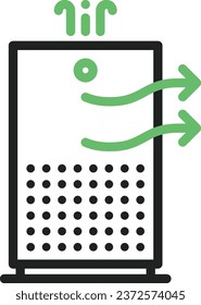 Air Purifier icon vector image. Suitable for mobile application web application and print media.