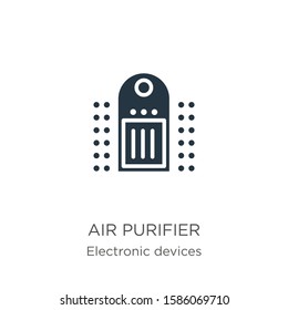 Air purifier icon vector. Trendy flat air purifier icon from electronic devices collection isolated on white background. Vector illustration can be used for web and mobile graphic design, logo, eps10