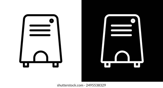 Air purifier line icon vector illustration set.