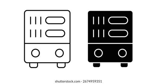 Air purifier line icon vector, with editable stroke vector illustration