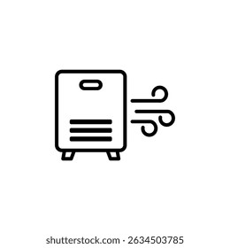 air purifier outline icon or air purifier icon vector isolated. Best air purifier outline icon for websites, product packaging, and more about air purifier product.