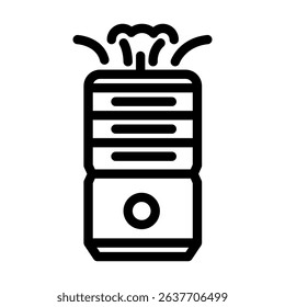 air purifier smart home line icon vector. air purifier smart home sign. isolated contour symbol black illustration