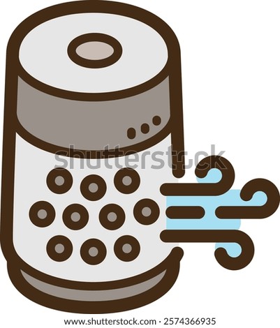 Air purifier vector doodle illustration and graphic