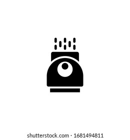 Air purifier vector icon in black solid flat design icon isolated on white background
