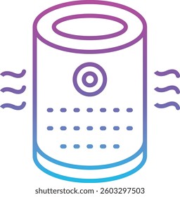 Air Purifier vector icon. Can be used for printing, mobile and web applications.