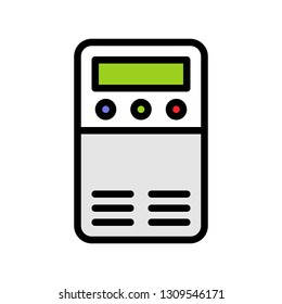 Air Purifier vector illustration, filled design icon editable outline