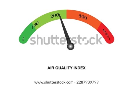 Air quality index vector illustration.