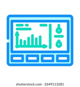 air quality monitoring sensor color icon vector. air quality monitoring sensor sign. isolated symbol illustration