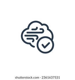 Air Quality vector icon illustration