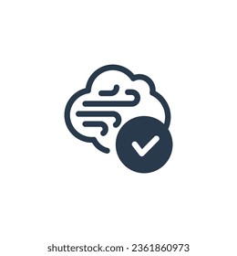 Icono de vector de calidad del aire