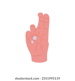 Air Quotes Hand Gesture Icon, Vector illustration