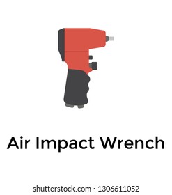 Air ratchet flat icon 