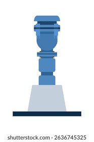 Air release valve. Simple flat illustration