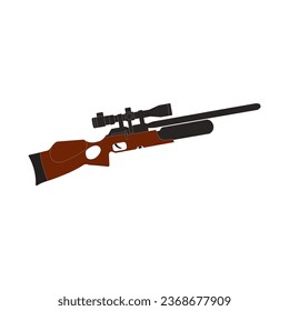 Diseño de ilustración vectorial de icono de rifle de aire