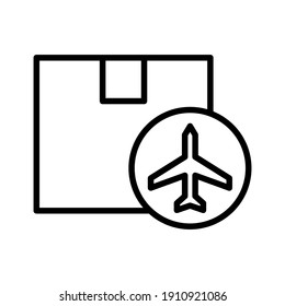 Air, shipping, aeroplane, by air icon vector image. Can also be used for Delivery and logistics. Suitable for use on web apps, mobile apps and print media.