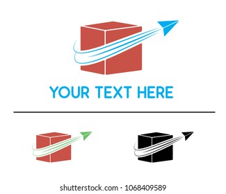 air shipping logo design illustration, simple design logo, designed for brand identity