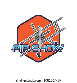 air show logo. vector illustration