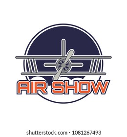 air show logo. vector illustration
