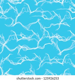 Air with smoke pattern on a blue background