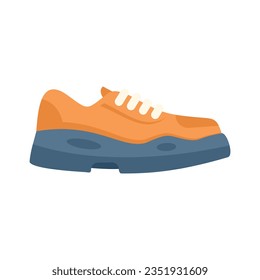 Air sneaker icon flat vector. Sport design. Run fitness isolated