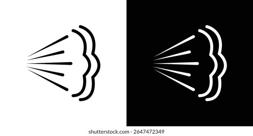 Icono de nube de aerosol Vector plano aislado en contorno
