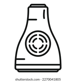 Air spray icon outline vector. Deodorant bottle. Fresh aerosol