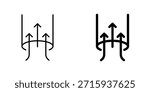 Air suction icon design collection. Vector sign and symbol for UI designs
