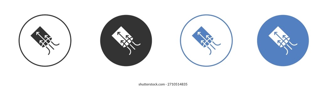 Air suction icon Thin line design. Vector Graphic. EPS 10