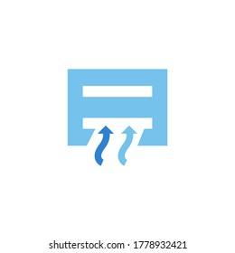 diseño del logotipo del icono del vector de succión de aire