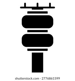 Air suspension Flat Icon Logo, Isolated Vector Illustration. Air suspension Icon, Suitable for Web Design, Logos, and Apps.