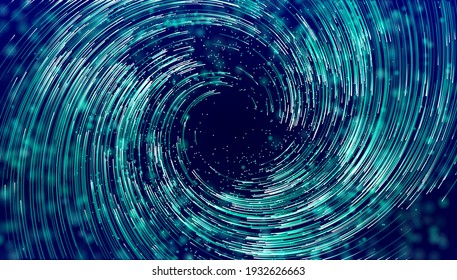 Air swirl flow. Digital technology vortex. Spiral data swirl spin. Twirl circle hurricane background