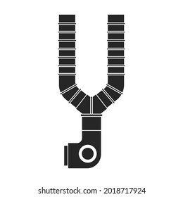 Air system vector icon.Black vector icon isolated on white background air system.
