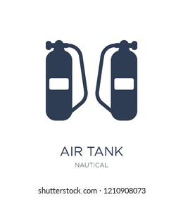 Air Tank icon. Trendy flat vector Air Tank icon on white background from Nautical collection, vector illustration can be use for web and mobile, eps10