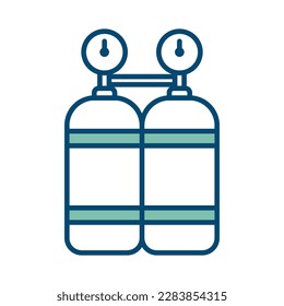 air tank icon vector design template in white background
