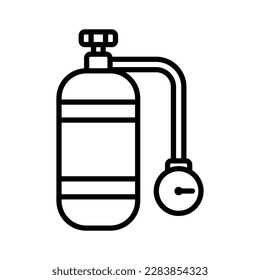 air tank icon vector design template in white background